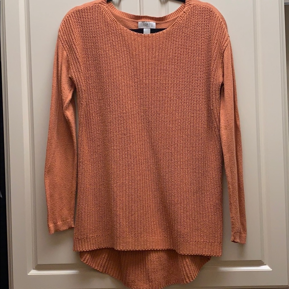 Loft Pumpkin Color Sweater